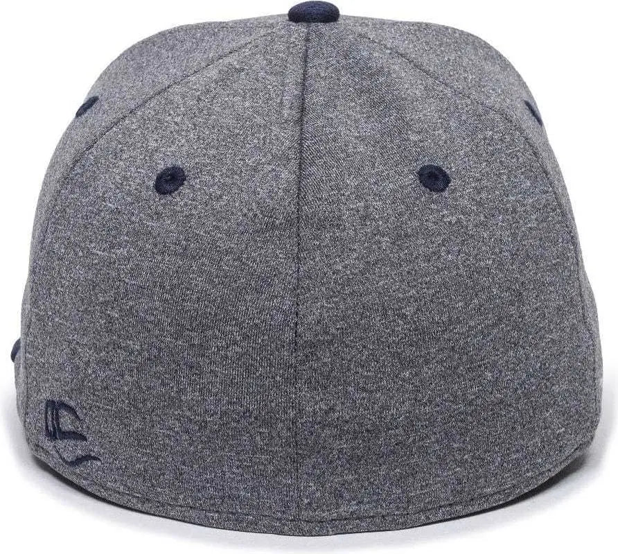 OC Sports HTH25 Flexible Fitting Cap - Heathered Gray Navy