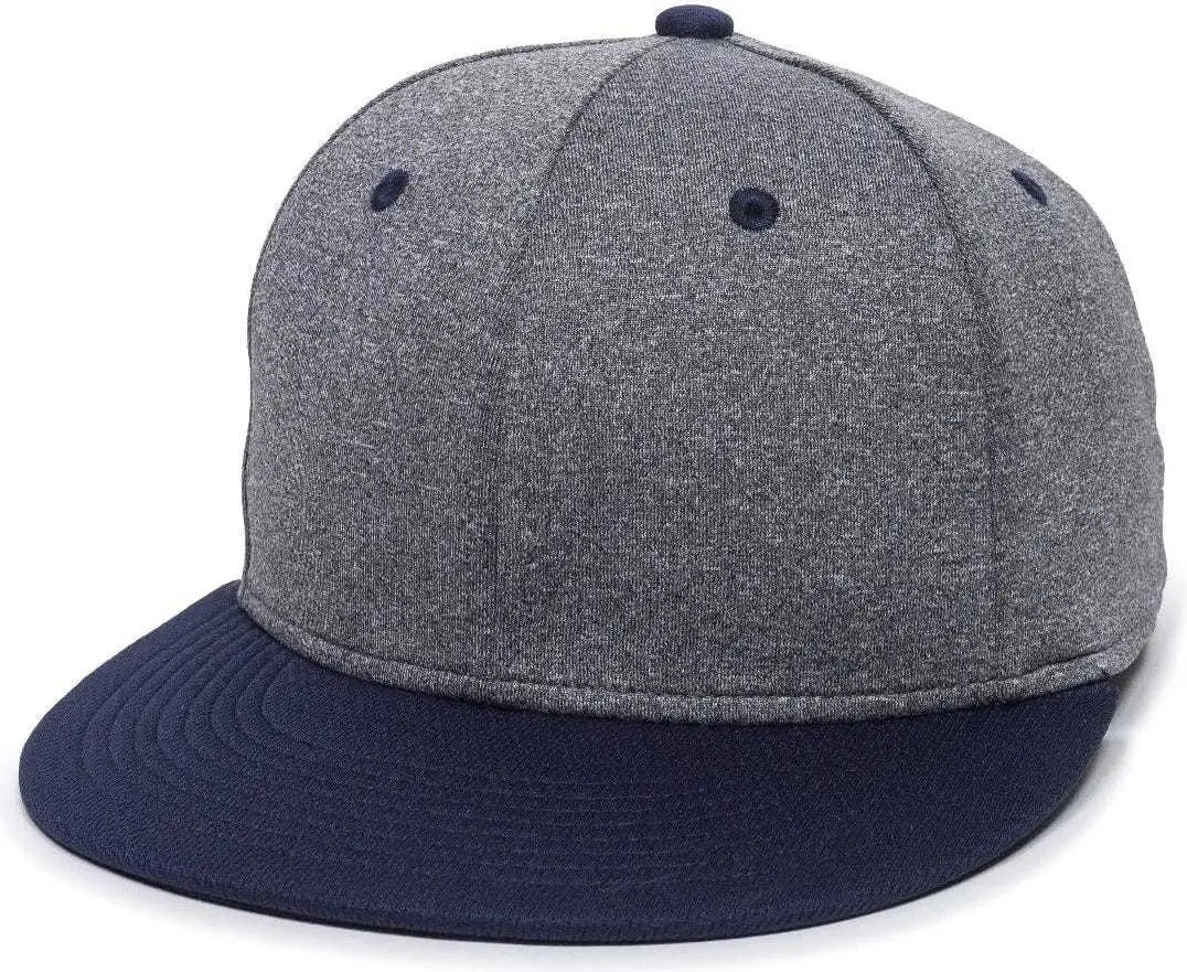 OC Sports HTH25 Flexible Fitting Cap - Heathered Gray Navy
