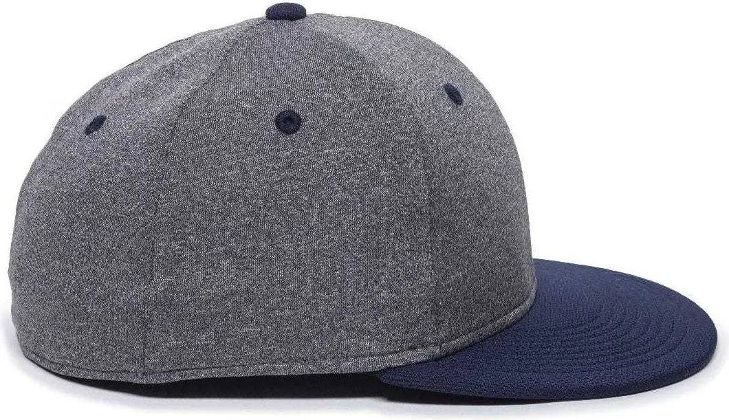 OC Sports HTH25 Flexible Fitting Cap - Heathered Gray Navy