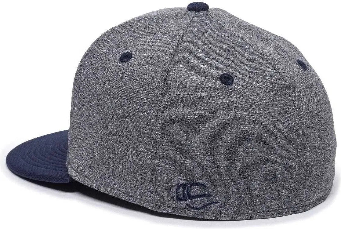 OC Sports HTH25 Flexible Fitting Cap - Heathered Gray Navy