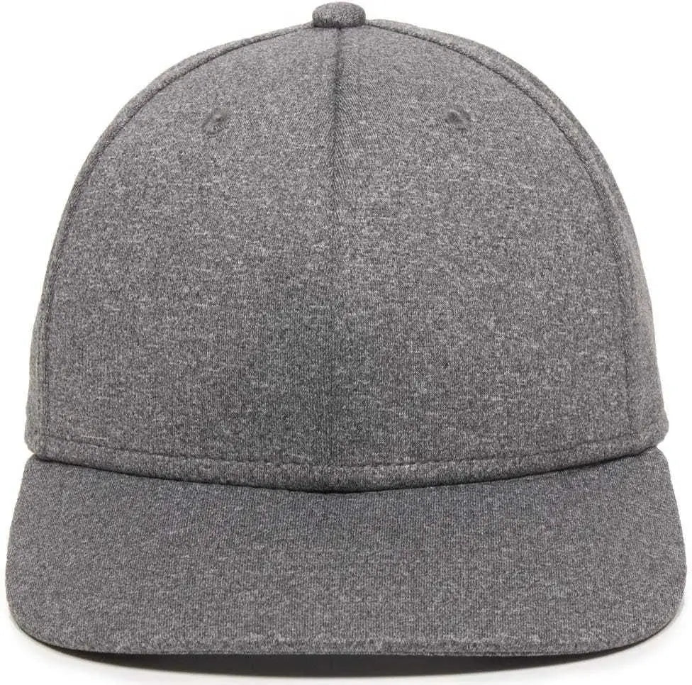 OC Sports HTR-100 Adjustable Cap - Heathered Black - Black / 6 7/8’’ - 7 1/2’’
