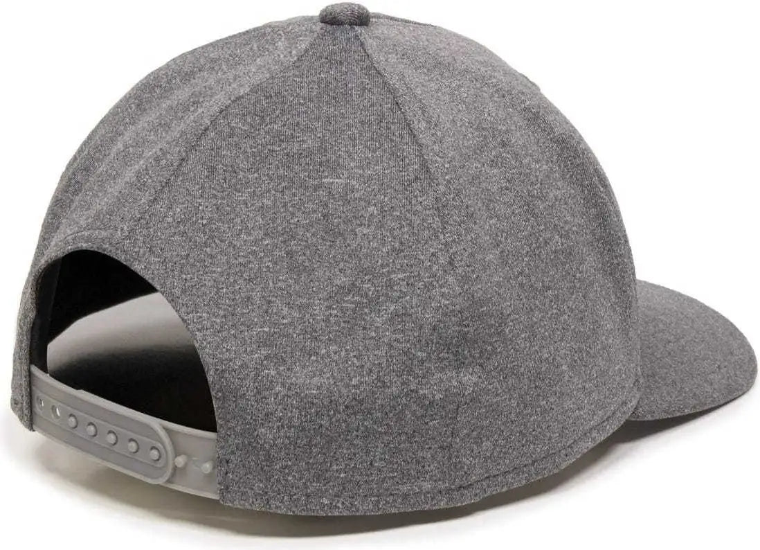 OC Sports HTR-100 Adjustable Cap - Heathered Black - Black / 6 7/8’’ - 7 1/2’’