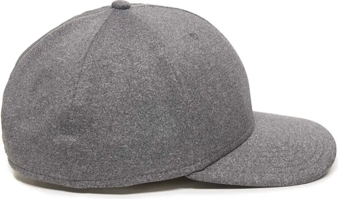 OC Sports HTR-100 Adjustable Cap - Heathered Black - Black / 6 7/8’’ - 7 1/2’’