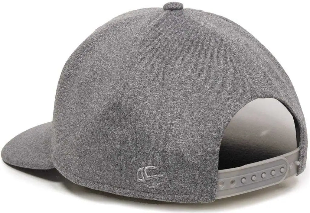 OC Sports HTR-100 Adjustable Cap - Heathered Black - Black / 6 7/8’’ - 7 1/2’’