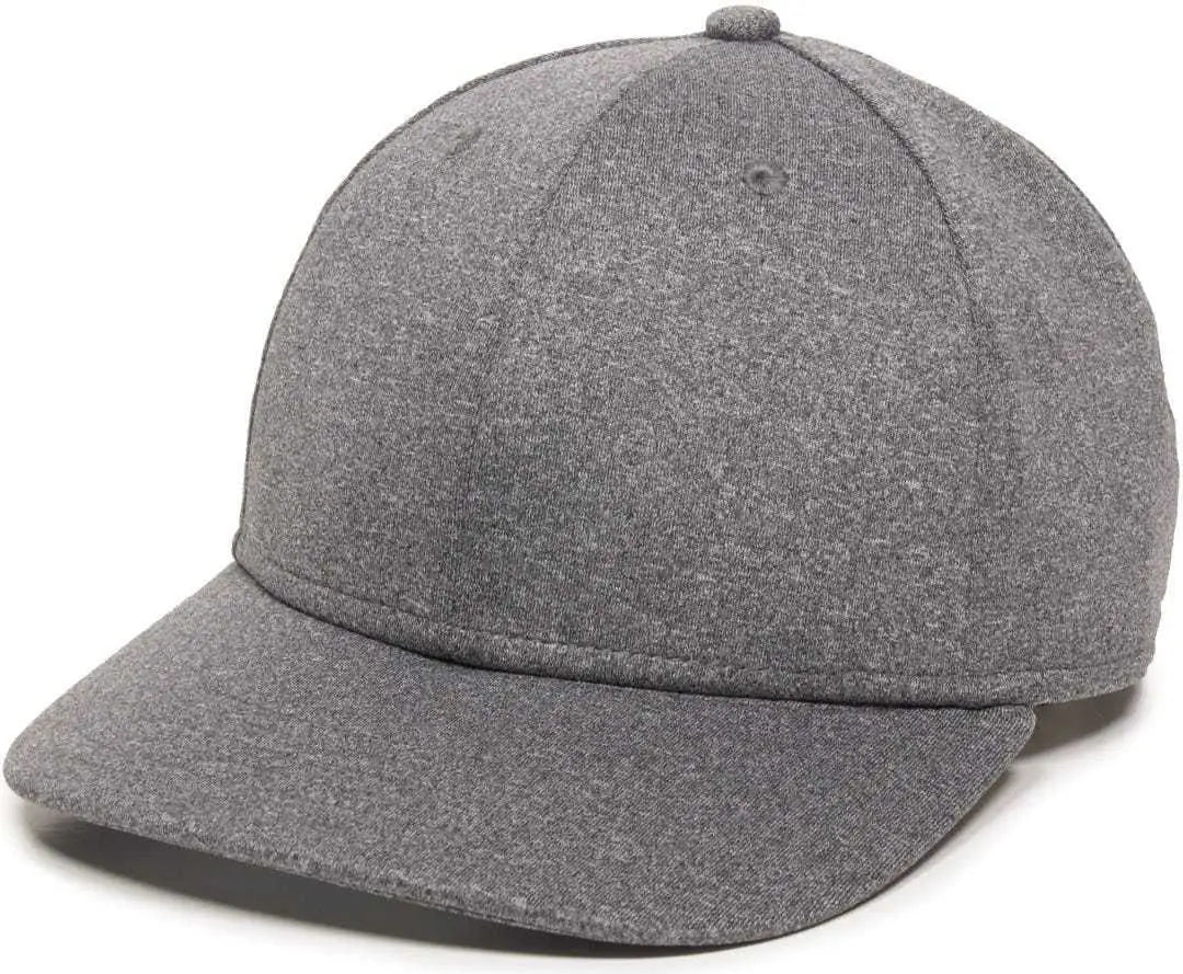 OC Sports HTR-100 Adjustable Cap - Heathered Black - Black / 6 7/8’’ - 7 1/2’’