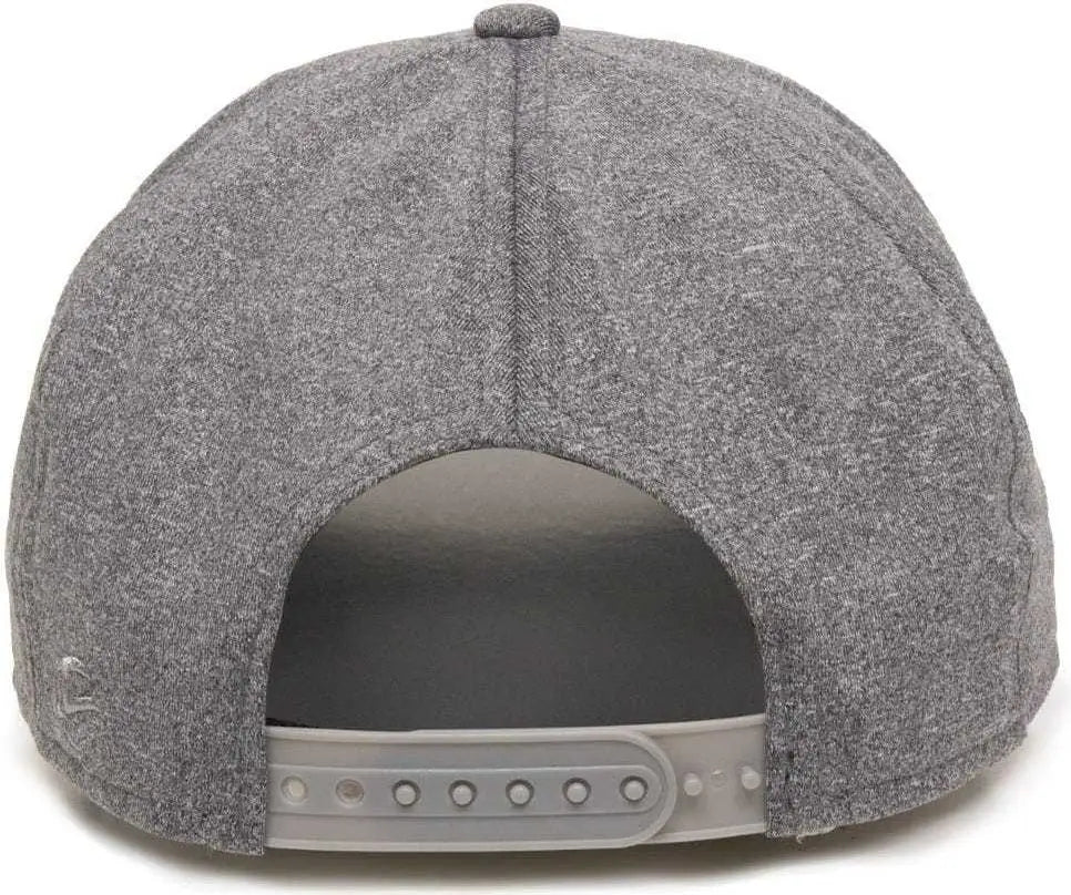 OC Sports HTR-100 Adjustable Cap - Heathered Black - Black / 6 7/8’’ - 7 1/2’’