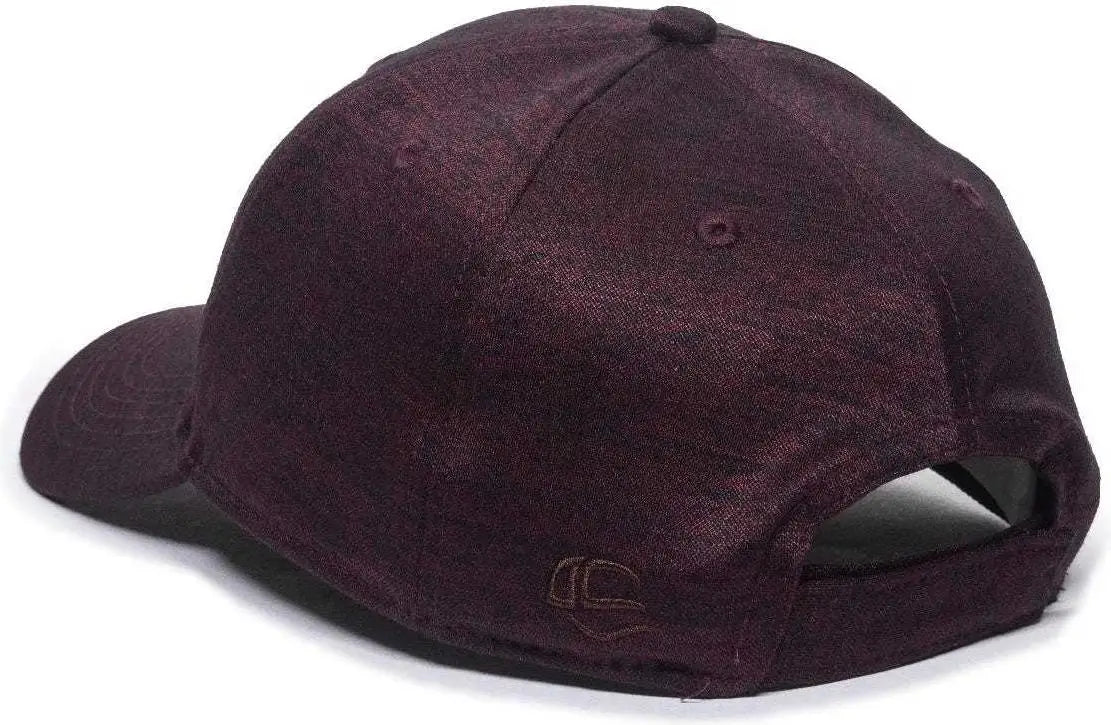 OC Sports HTR-200 Adjustable Cap - Heathered Maroon - Maroon / 6 7/8’’ - 7 1/2’’