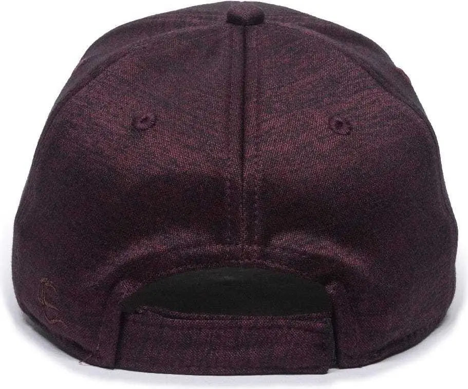 OC Sports HTR-200 Adjustable Cap - Heathered Maroon - Maroon / 6 7/8’’ - 7 1/2’’