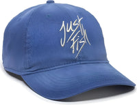 OC Sports JF-007 Fishing Adjustable Cap - Grey Blue - Gray Blue / 6 7/8’’ - 7 1/2’’