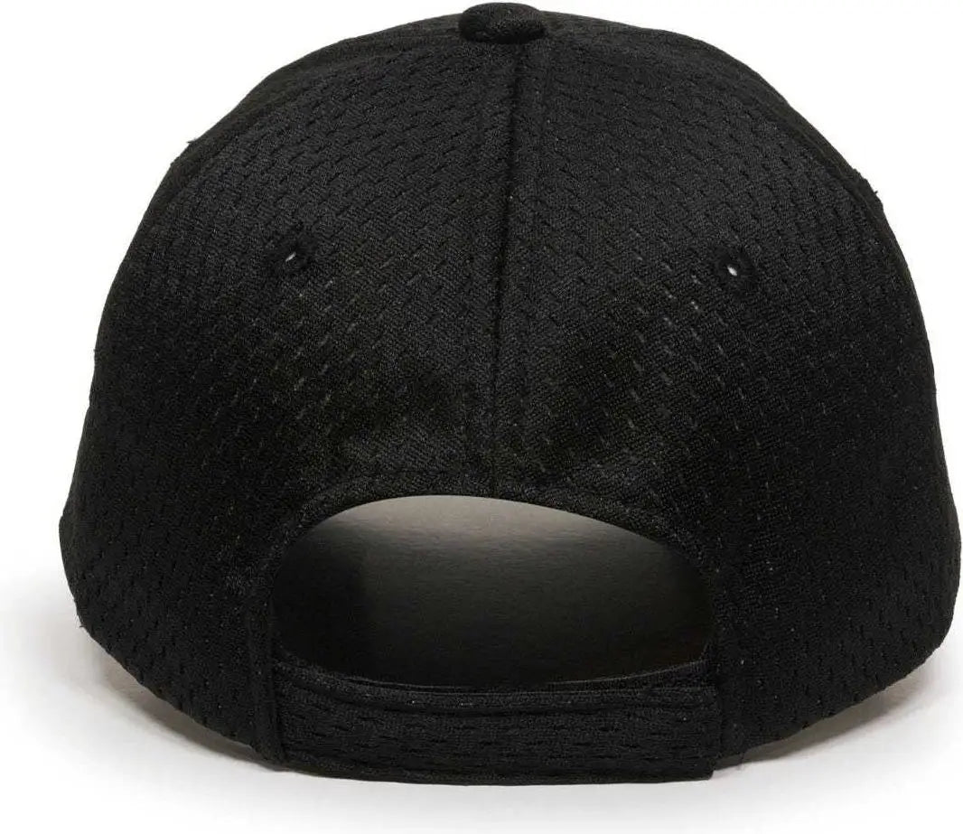 OC Sports JM-123 Jersey Mesh Custom Baseball Caps - Black