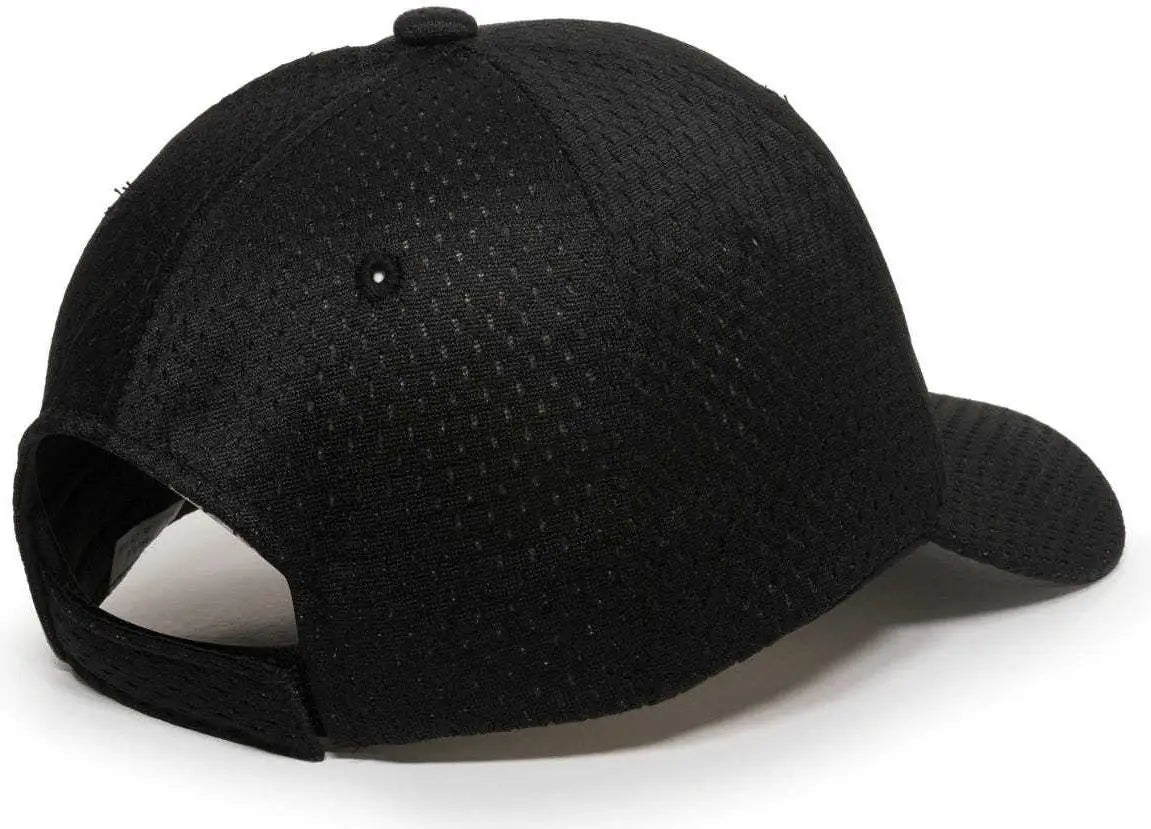 OC Sports JM-123 Jersey Mesh Custom Baseball Caps - Black