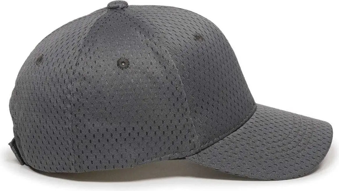 OC Sports JM-123 Jersey Mesh Custom Baseball Caps - Charcoal
