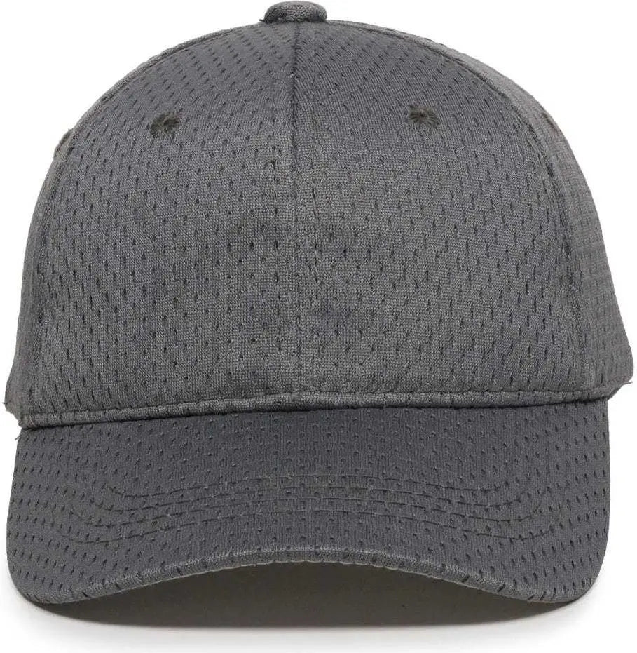 OC Sports JM-123 Jersey Mesh Custom Baseball Caps - Charcoal