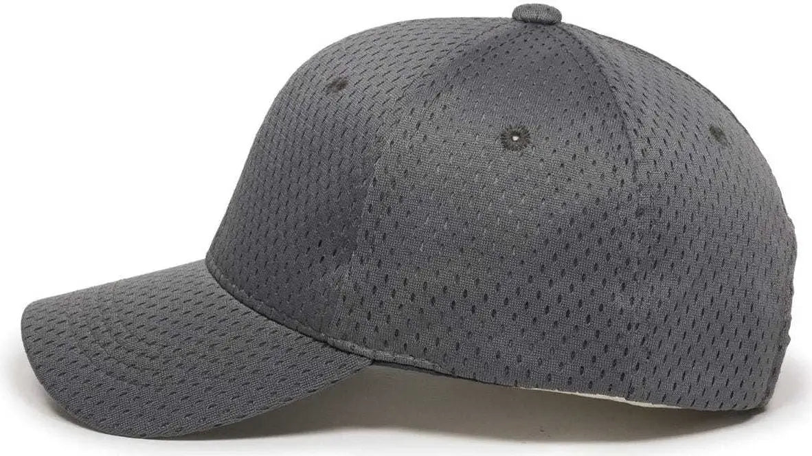 OC Sports JM-123 Jersey Mesh Custom Baseball Caps - Charcoal
