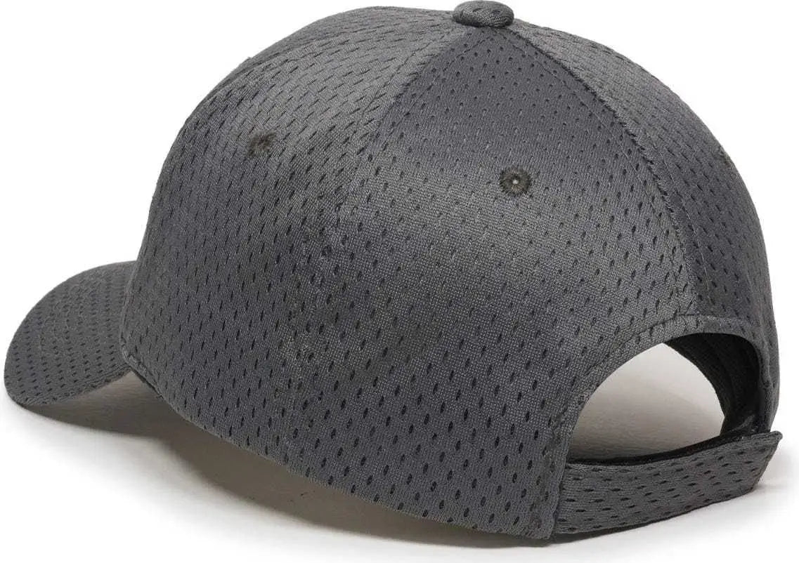 OC Sports JM-123 Jersey Mesh Custom Baseball Caps - Charcoal