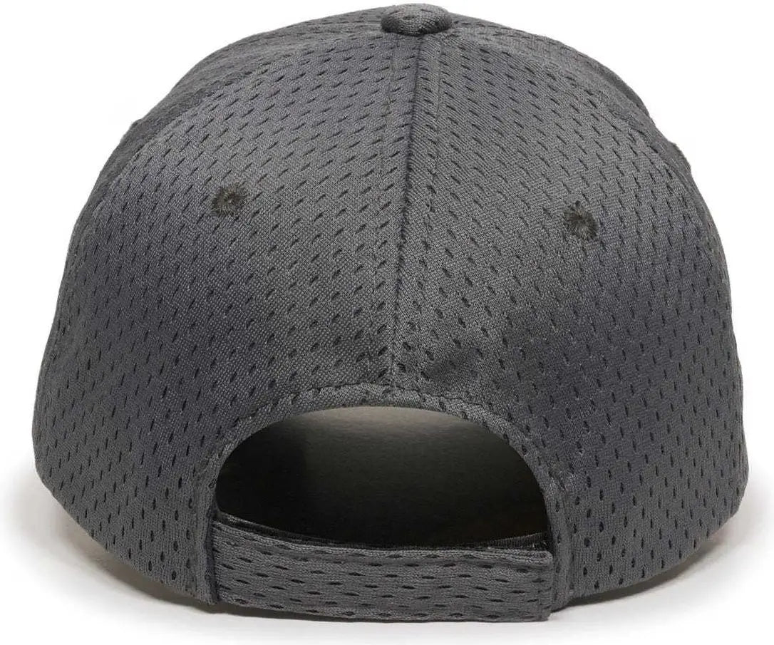 OC Sports JM-123 Jersey Mesh Custom Baseball Caps - Charcoal