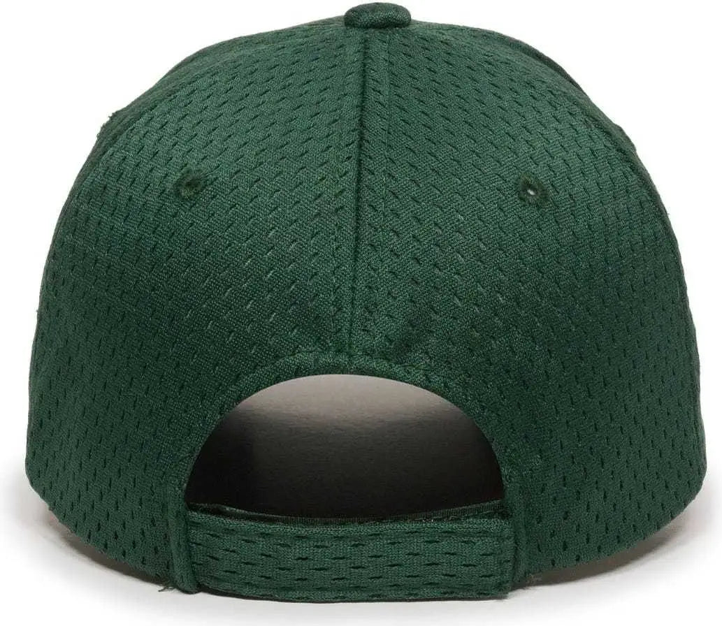 OC Sports JM-123 Jersey Mesh Custom Baseball Caps - Dark Green