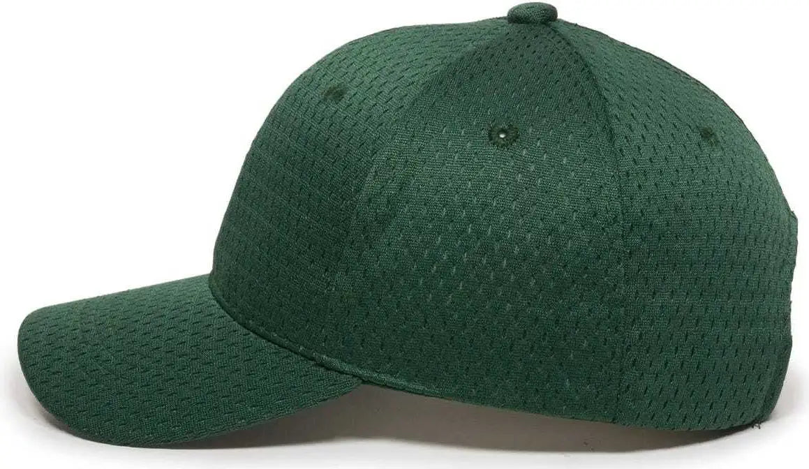 OC Sports JM-123 Jersey Mesh Custom Baseball Caps - Dark Green
