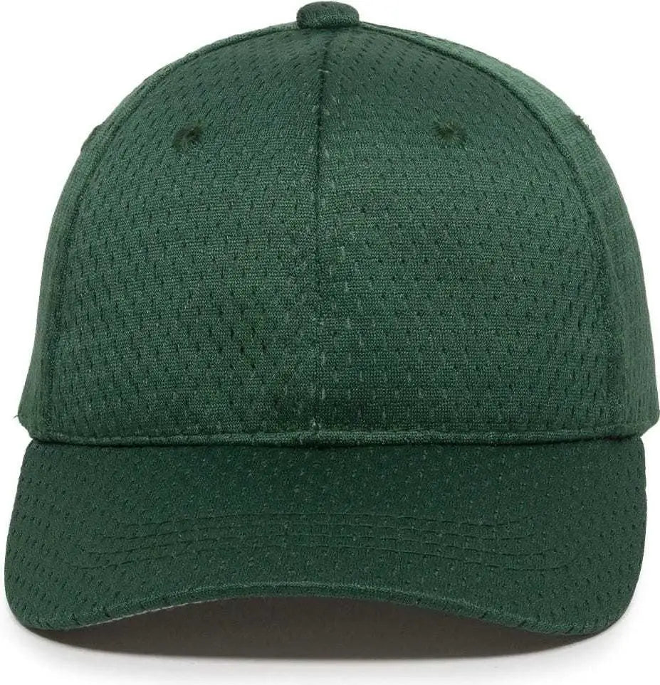 OC Sports JM-123 Jersey Mesh Custom Baseball Caps - Dark Green
