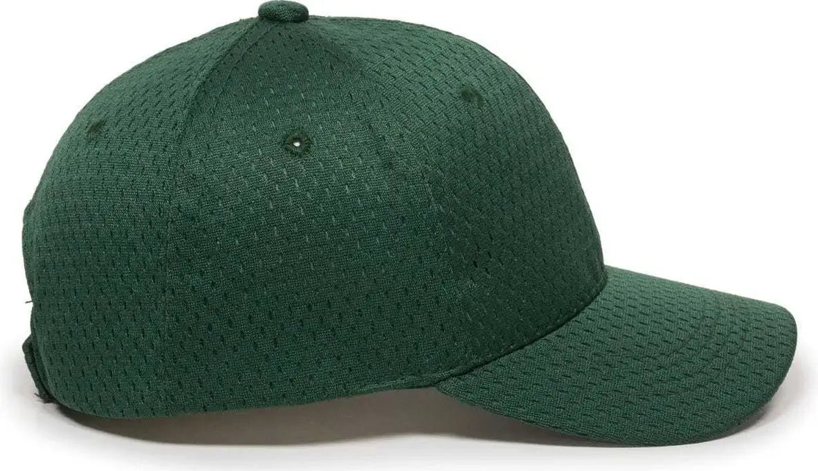 OC Sports JM-123 Jersey Mesh Custom Baseball Caps - Dark Green