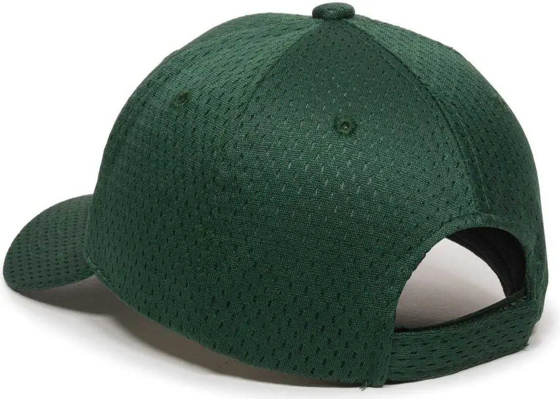 OC Sports JM-123 Jersey Mesh Custom Baseball Caps - Dark Green