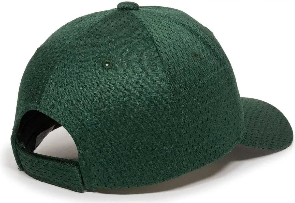 OC Sports JM-123 Jersey Mesh Custom Baseball Caps - Dark Green