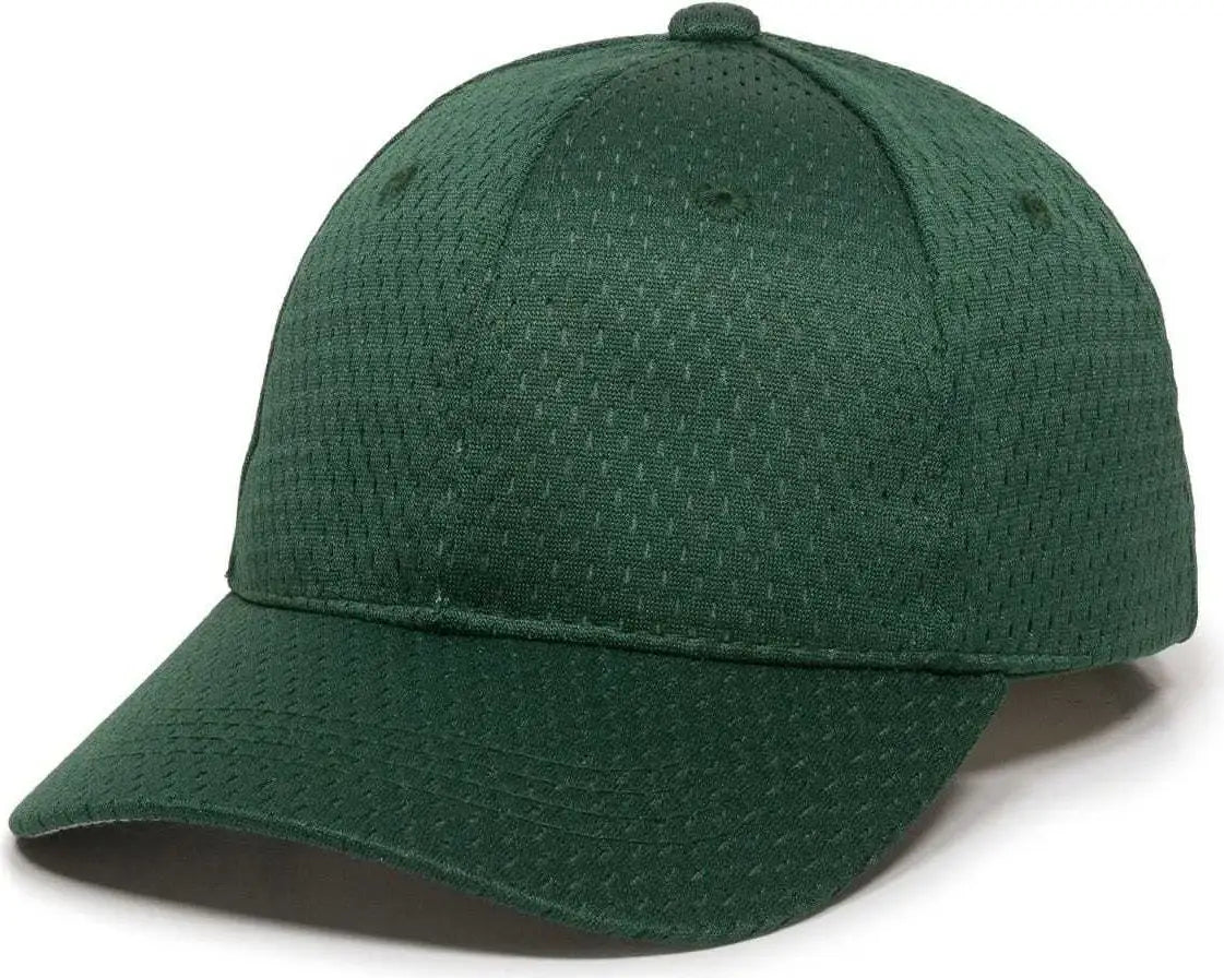 OC Sports JM-123 Jersey Mesh Custom Baseball Caps - Dark Green