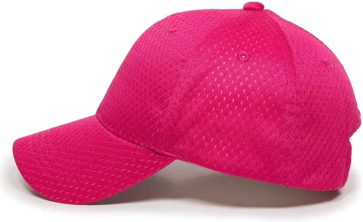 OC Sports JM-123 Jersey Mesh Custom Baseball Caps - Fuchsia - Fuchsia / 6 3/8’’ - 7’’