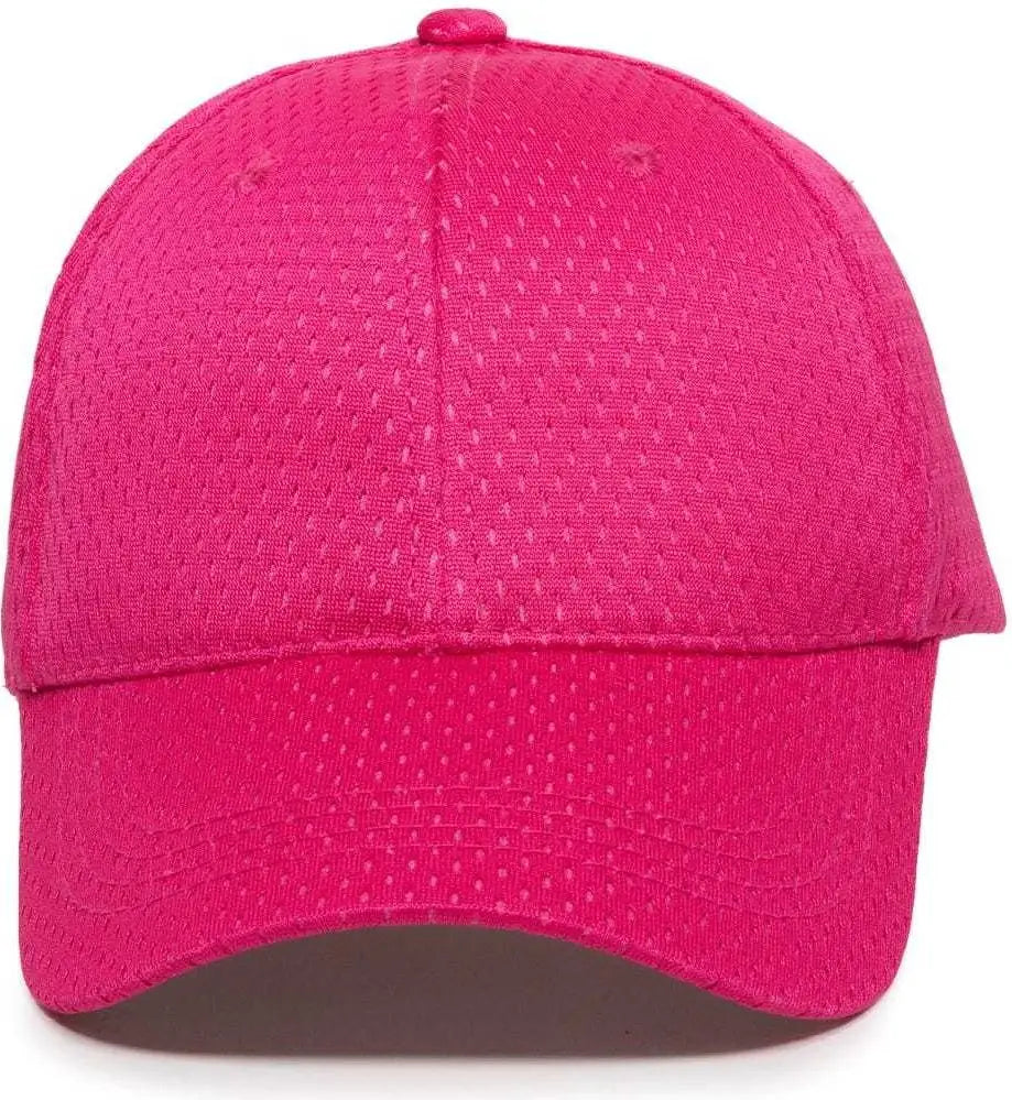 OC Sports JM-123 Jersey Mesh Custom Baseball Caps - Fuchsia - Fuchsia / 6 3/8’’ - 7’’