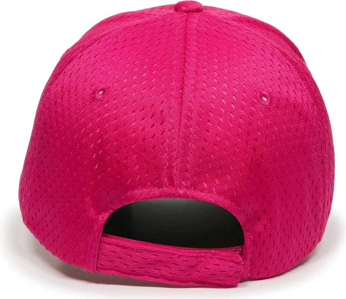 OC Sports JM-123 Jersey Mesh Custom Baseball Caps - Fuchsia - Fuchsia / 6 3/8’’ - 7’’