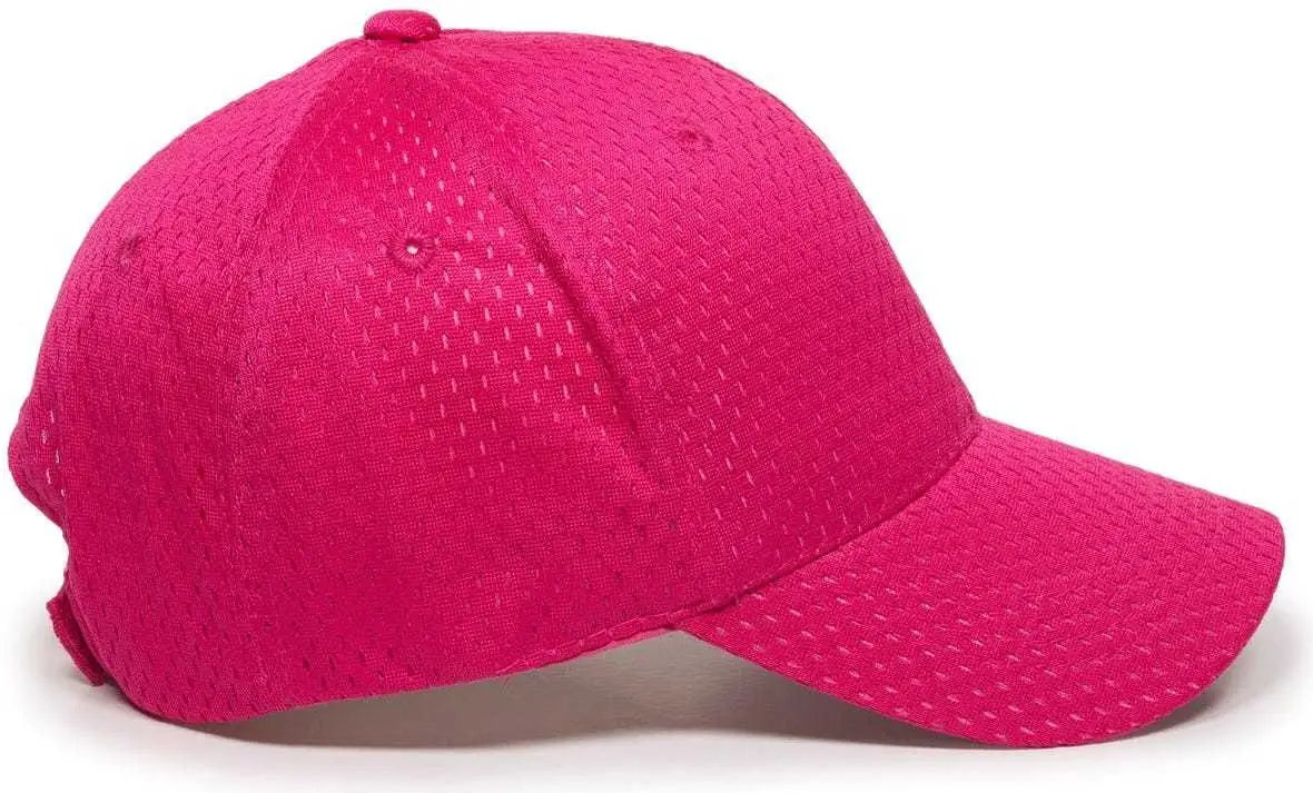 OC Sports JM-123 Jersey Mesh Custom Baseball Caps - Fuchsia - Fuchsia / 6 3/8’’ - 7’’