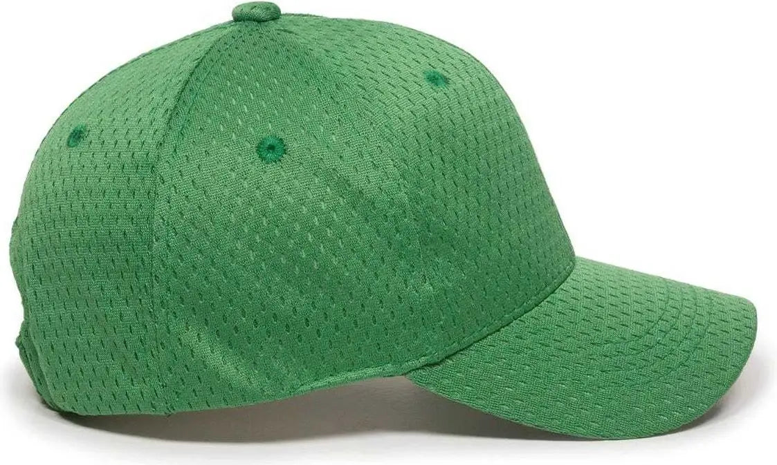 OC Sports JM-123 Jersey Mesh Custom Baseball Caps - Kelly