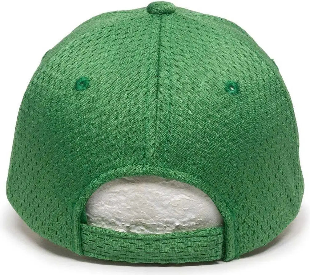 OC Sports JM-123 Jersey Mesh Custom Baseball Caps - Kelly