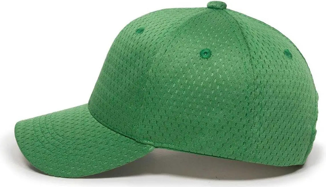 OC Sports JM-123 Jersey Mesh Custom Baseball Caps - Kelly