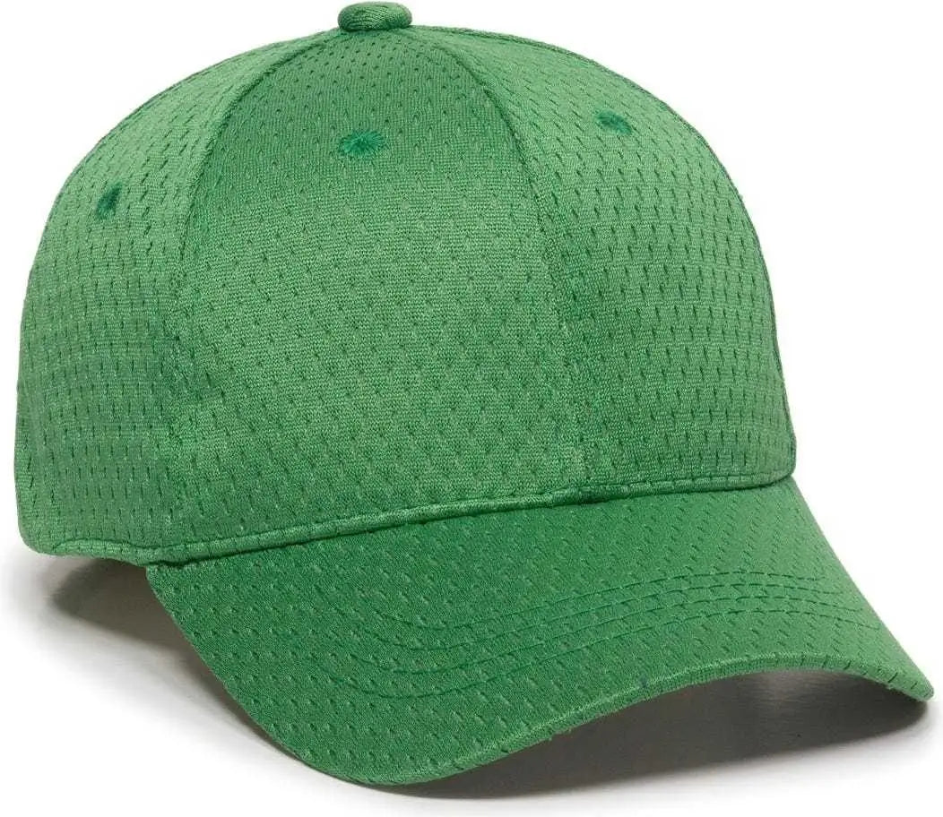 OC Sports JM-123 Jersey Mesh Custom Baseball Caps - Kelly - Kelly / 6 3/8’’ - 7’’
