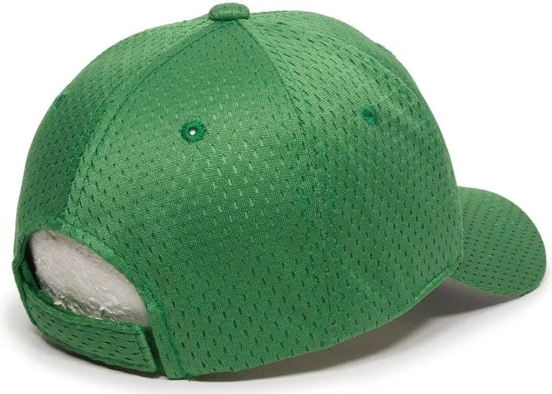 OC Sports JM-123 Jersey Mesh Custom Baseball Caps - Kelly
