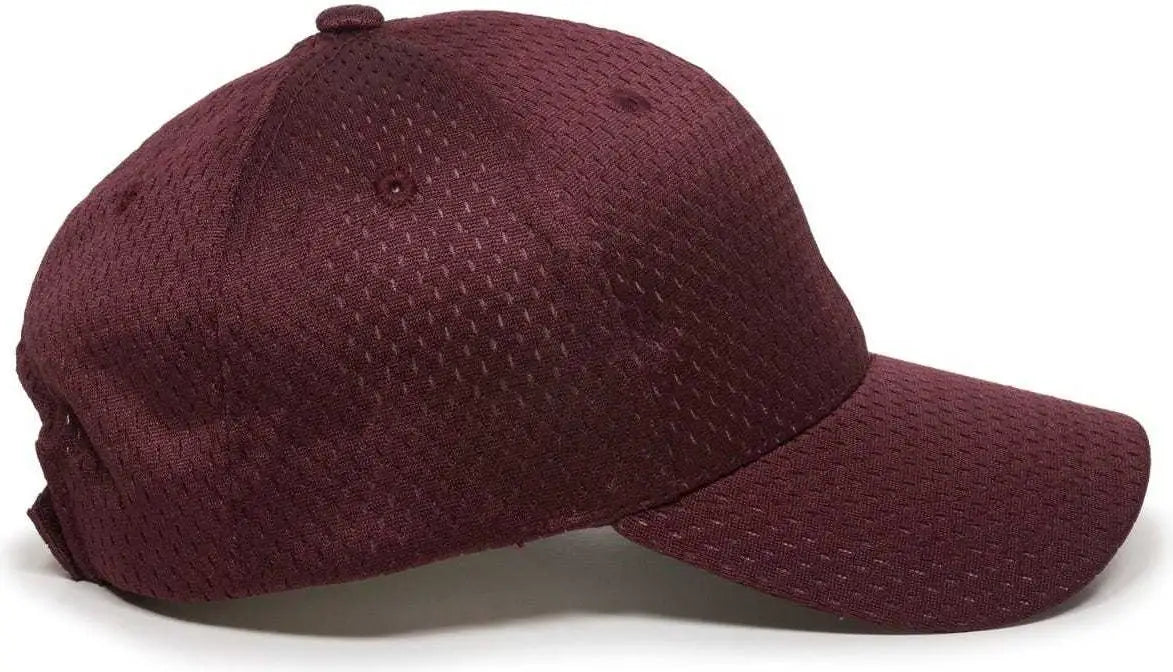 OC Sports JM-123 Jersey Mesh Custom Baseball Caps - Maroon