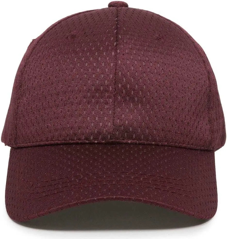 OC Sports JM-123 Jersey Mesh Custom Baseball Caps - Maroon