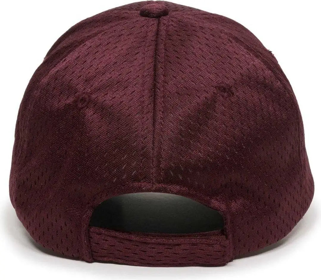 OC Sports JM-123 Jersey Mesh Custom Baseball Caps - Maroon