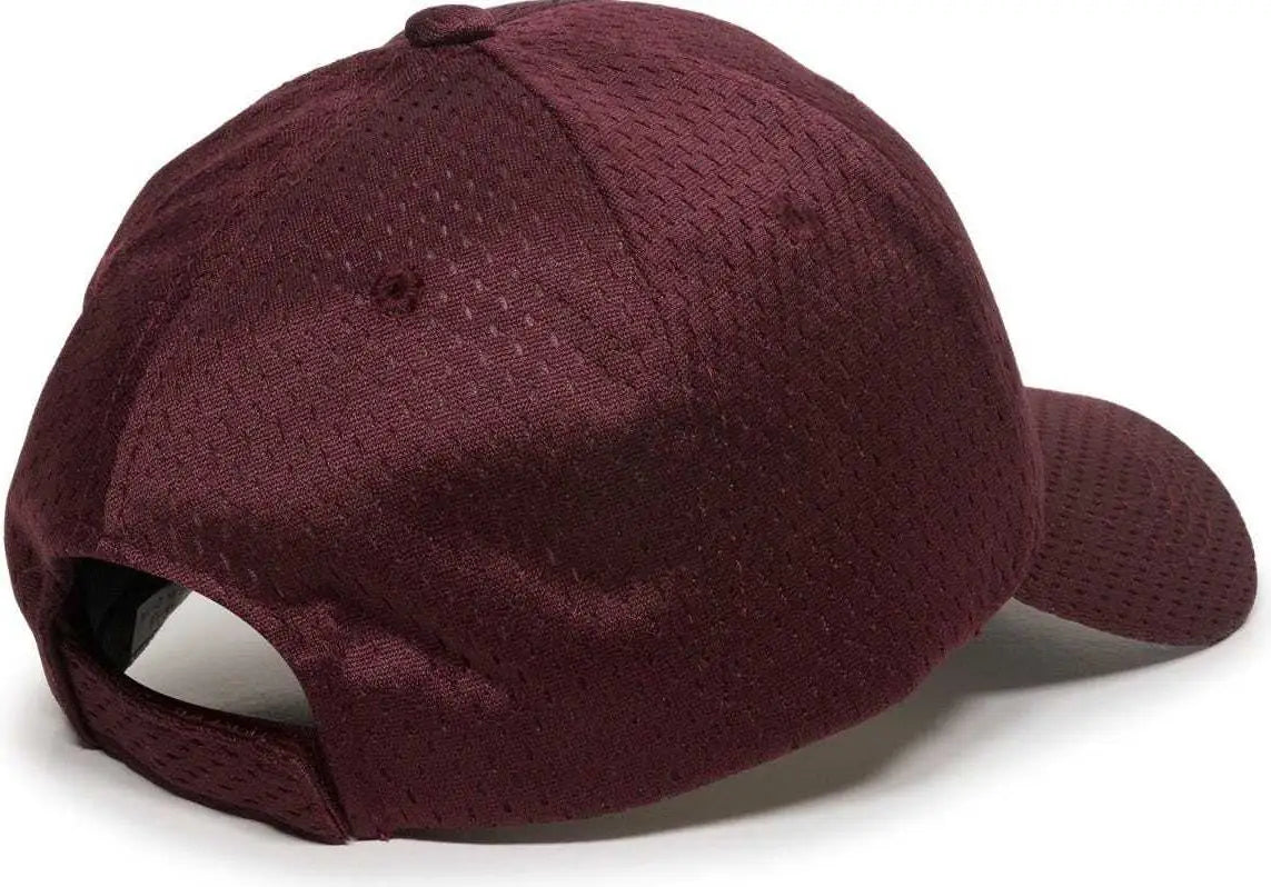 OC Sports JM-123 Jersey Mesh Custom Baseball Caps - Maroon