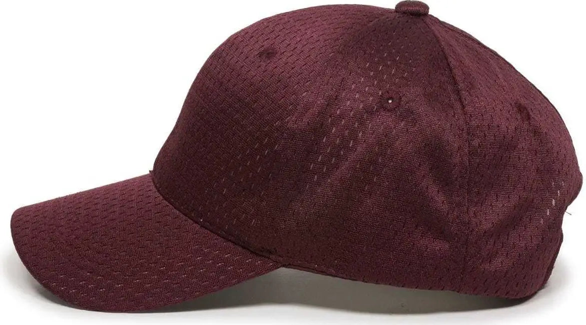 OC Sports JM-123 Jersey Mesh Custom Baseball Caps - Maroon