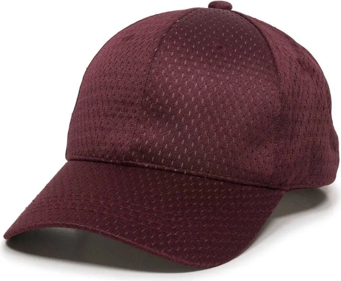 OC Sports JM-123 Jersey Mesh Custom Baseball Caps - Maroon