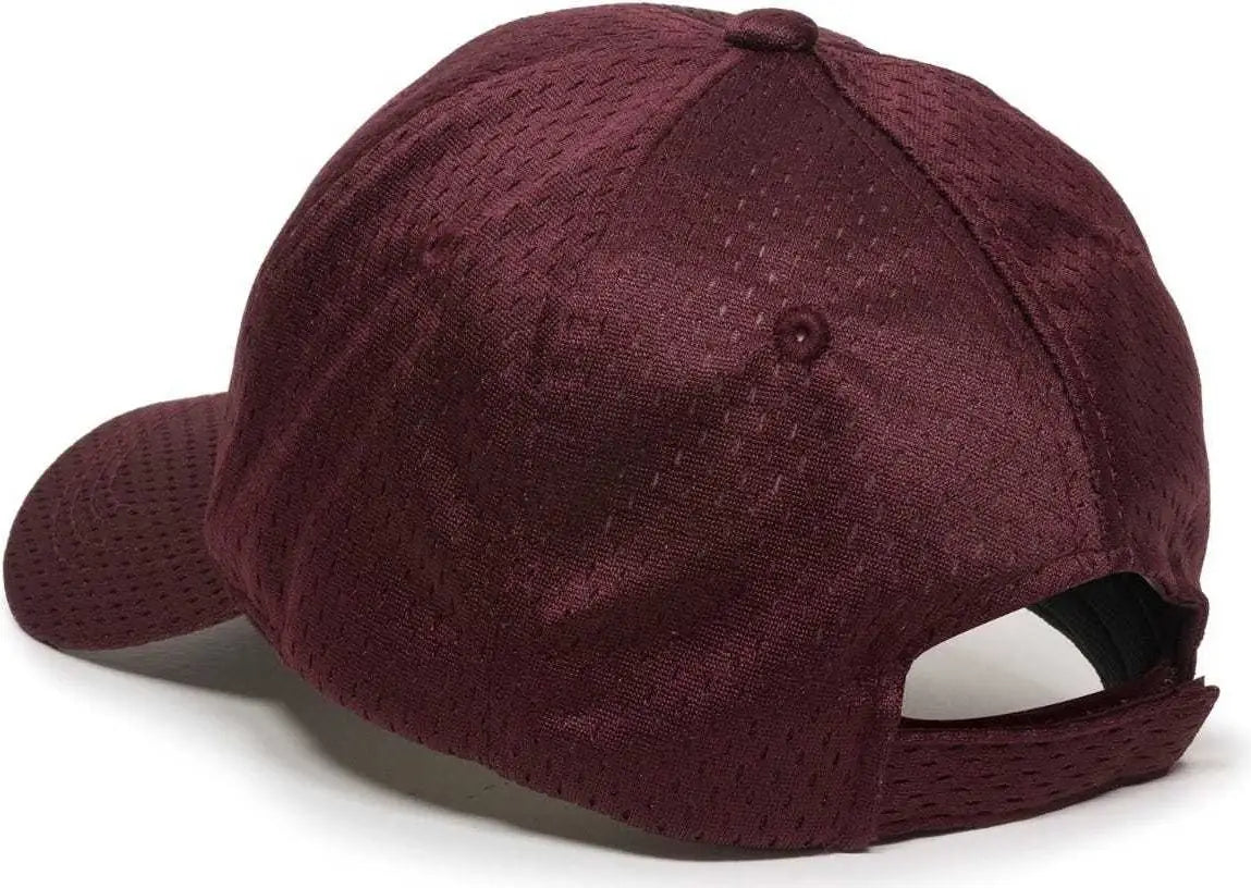 OC Sports JM-123 Jersey Mesh Custom Baseball Caps - Maroon