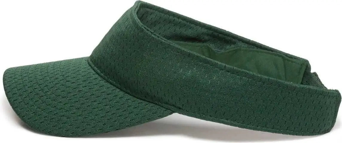 OC Sports JMV-100 Adjustable Mesh Visors - Dark Green - Dark Green / Adult