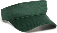 OC Sports JMV-100 Adjustable Mesh Visors - Dark Green - Dark Green / Adult