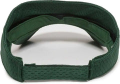 OC Sports JMV-100 Adjustable Mesh Visors - Dark Green - Dark Green / Adult