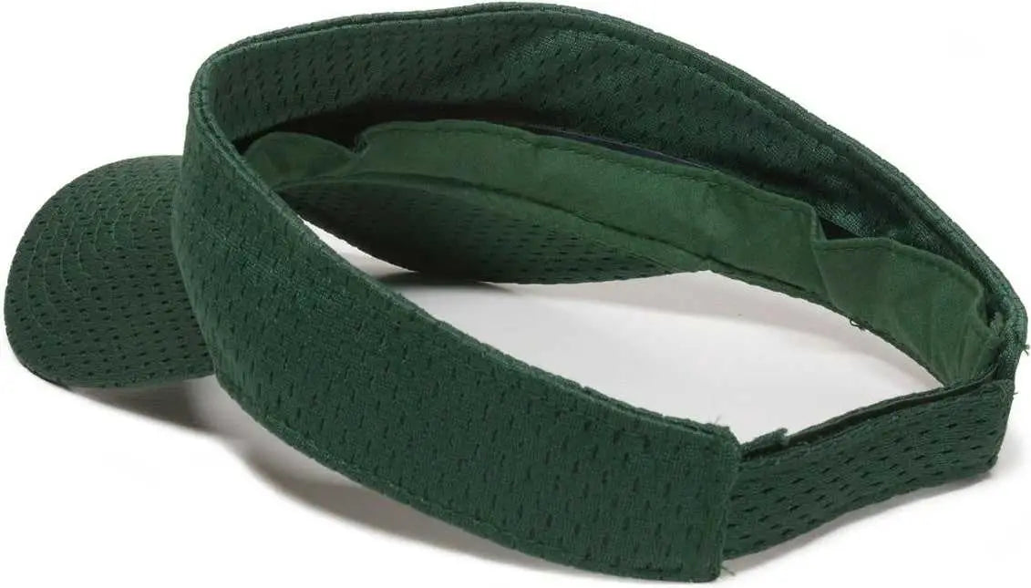 OC Sports JMV-100 Adjustable Mesh Visors - Dark Green - Dark Green / Adult