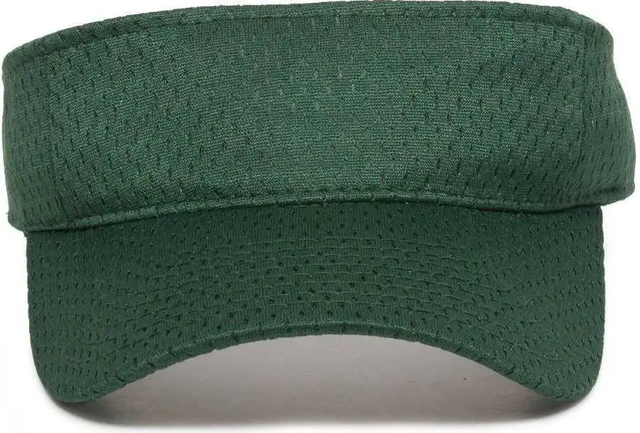 OC Sports JMV-100 Adjustable Mesh Visors - Dark Green - Dark Green / Adult