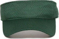 OC Sports JMV-100 Adjustable Mesh Visors - Dark Green - Dark Green / Adult