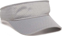 OC Sports JMV-100 Adjustable Mesh Visors - Light Gray - Light Gray / 6 3/8’’ - 7’’